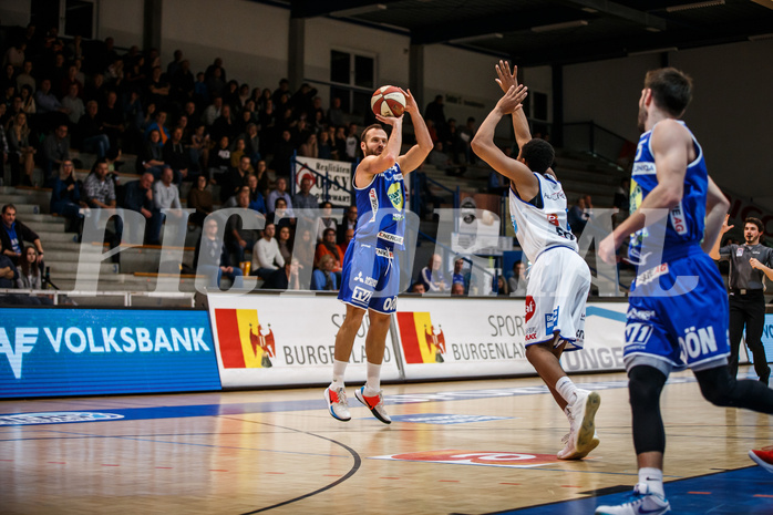 Basketball, Admiral Basketball Superliga 2019/20, Grunddurchgang 11.Runde, Gunners Oberwart, Gmunden Swans, Enis Murati (4)