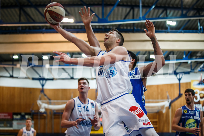 Basketball, Admiral Basketball Superliga 2019/20, Grunddurchgang 11.Runde, Gunners Oberwart, Gmunden Swans, Andrius Mikutis (5)