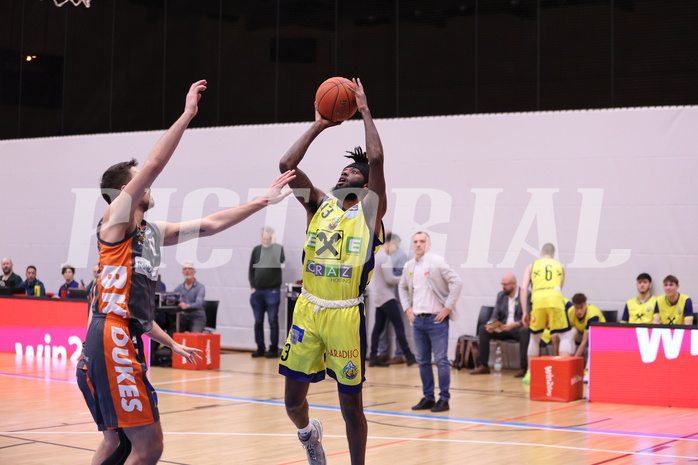 22.01.2023, Graz, Raiffeisen Sportpark Graz, Basketball Superliga 2022/23, Grunddurchgang, Runde 17, UBSC Raiffeisen Graz vs. BK IMMOunited Dukes 