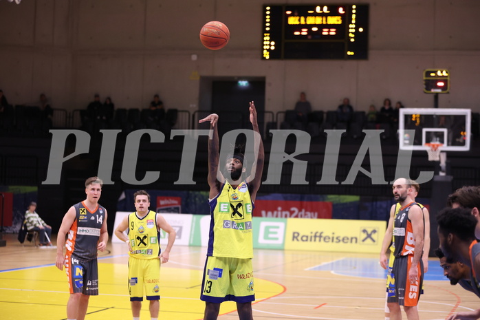 22.01.2023, Graz, Raiffeisen Sportpark Graz, Basketball Superliga 2022/23, Grunddurchgang, Runde 17, UBSC Raiffeisen Graz vs. BK IMMOunited Dukes 