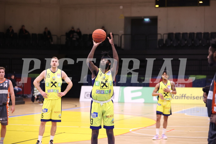 22.01.2023, Graz, Raiffeisen Sportpark Graz, Basketball Superliga 2022/23, Grunddurchgang, Runde 17, UBSC Raiffeisen Graz vs. BK IMMOunited Dukes 