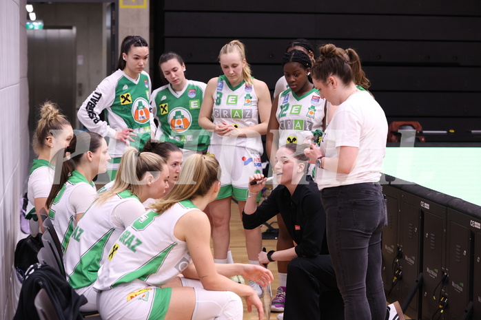 15.03.2025, Graz, Raiffeisen Sportpark, Basketball Damen Superliga 2024/25, Semifinale Spiel 1, UBI Graz vs. UBSC-DBBC Graz,  