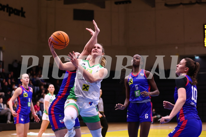 15.03.2025, Graz, Raiffeisen Sportpark, Basketball Damen Superliga 2024/25, Semifinale Spiel 1, UBI Graz vs. UBSC-DBBC Graz,  
