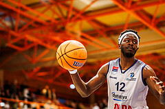 Basketball, win2day Basketball Superliga 2024/25, Qualifikationsrunde 4
, BBC Nord Dragonz, Kapfenberg Bulls, Peter Turay (12)