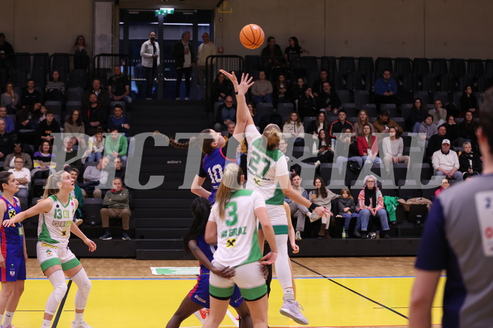 15.03.2025, Graz, Raiffeisen Sportpark, Basketball Damen Superliga 2024/25, Semifinale Spiel 1, UBI Graz vs. UBSC-DBBC Graz,  