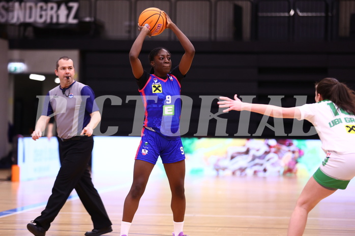15.03.2025, Graz, Raiffeisen Sportpark, Basketball Damen Superliga 2024/25, Semifinale Spiel 1, UBI Graz vs. UBSC-DBBC Graz,  