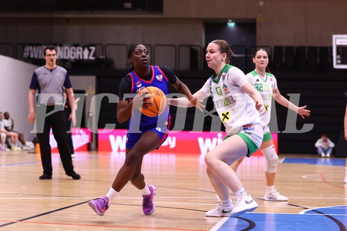 15.03.2025, Graz, Raiffeisen Sportpark, Basketball Damen Superliga 2024/25, Semifinale Spiel 1, UBI Graz vs. UBSC-DBBC Graz,  