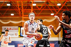 Basketball, win2day Basketball Superliga 2024/25, Qualifikationsrunde 4
, BBC Nord Dragonz, Kapfenberg Bulls, Lukas Hahn (25)