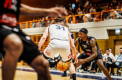 Basketball, win2day Basketball Superliga 2024/25, Qualifikationsrunde 4, BBC Nord Dragonz, Kapfenberg Bulls, Armani Chaney (1)