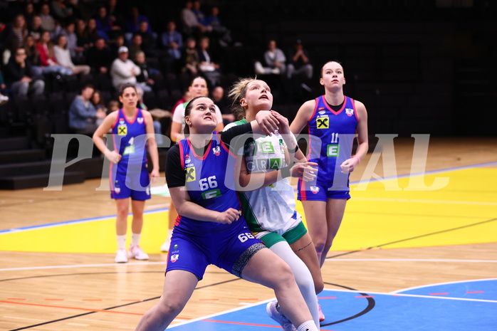 15.03.2025, Graz, Raiffeisen Sportpark, Basketball Damen Superliga 2024/25, Semifinale Spiel 1, UBI Graz vs. UBSC-DBBC Graz,  