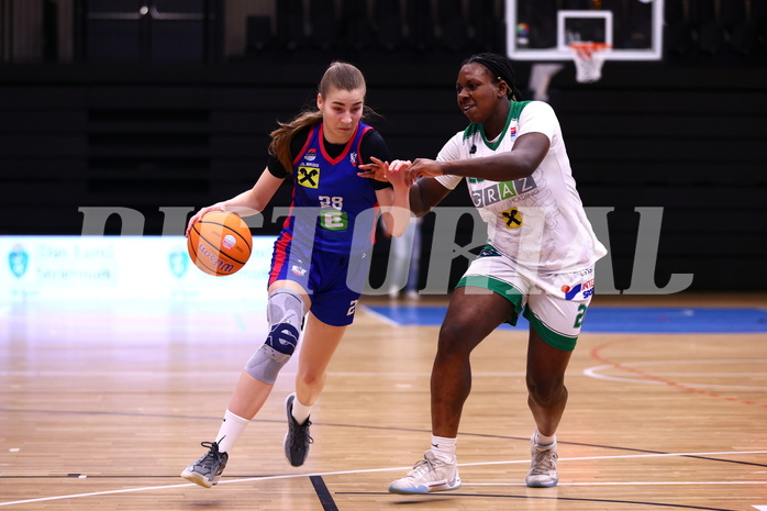 15.03.2025, Graz, Raiffeisen Sportpark, Basketball Damen Superliga 2024/25, Semifinale Spiel 1, UBI Graz vs. UBSC-DBBC Graz,  