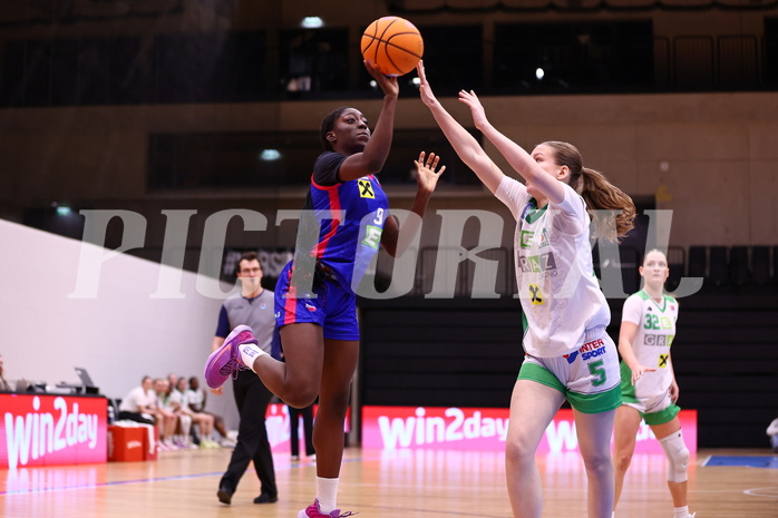 15.03.2025, Graz, Raiffeisen Sportpark, Basketball Damen Superliga 2024/25, Semifinale Spiel 1, UBI Graz vs. UBSC-DBBC Graz,  