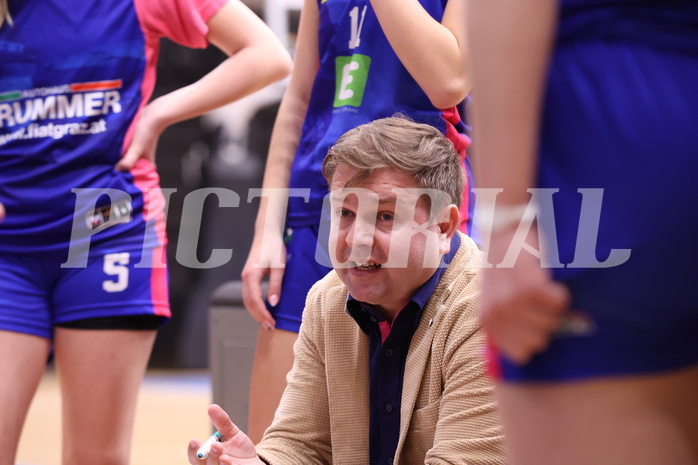 15.03.2025, Graz, Raiffeisen Sportpark, Basketball Damen Superliga 2024/25, Semifinale Spiel 1, UBI Graz vs. UBSC-DBBC Graz,  