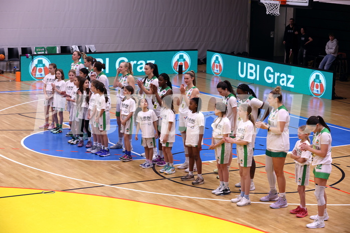 15.03.2025, Graz, Raiffeisen Sportpark, Basketball Damen Superliga 2024/25, Semifinale Spiel 1, UBI Graz vs. UBSC-DBBC Graz,  