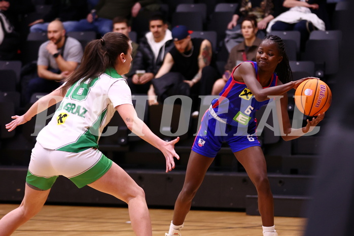 15.03.2025, Graz, Raiffeisen Sportpark, Basketball Damen Superliga 2024/25, Semifinale Spiel 1, UBI Graz vs. UBSC-DBBC Graz,  