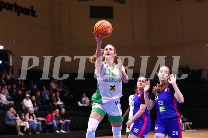 15.03.2025, Graz, Raiffeisen Sportpark, Basketball Damen Superliga 2024/25, Semifinale Spiel 1, UBI Graz vs. UBSC-DBBC Graz,  