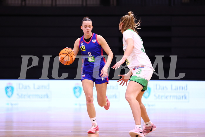 15.03.2025, Graz, Raiffeisen Sportpark, Basketball Damen Superliga 2024/25, Semifinale Spiel 1, UBI Graz vs. UBSC-DBBC Graz,  