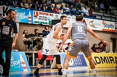 Basketball, ABL 2018/19, Grunddurchgang 31.Runde, Oberwart Gunners, Klosterneuburg Dukes, Andrius Mikutis (5)