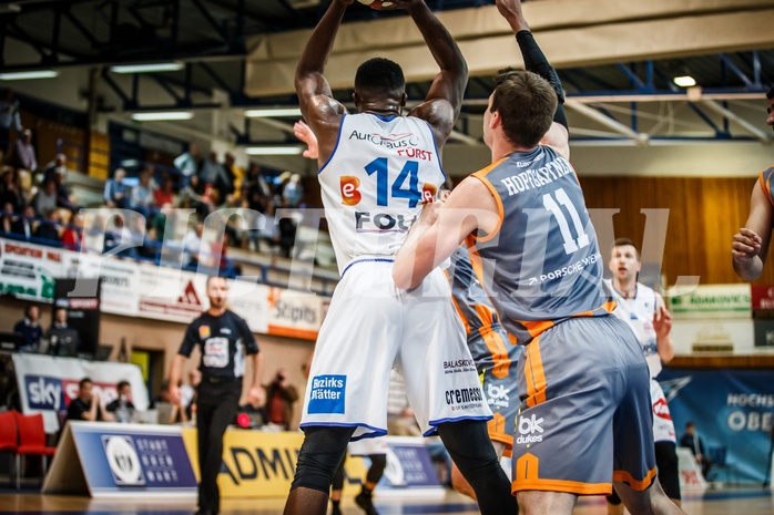 Basketball, ABL 2018/19, Grunddurchgang 31.Runde, Oberwart Gunners, Klosterneuburg Dukes, Christopher Tawiah (14)