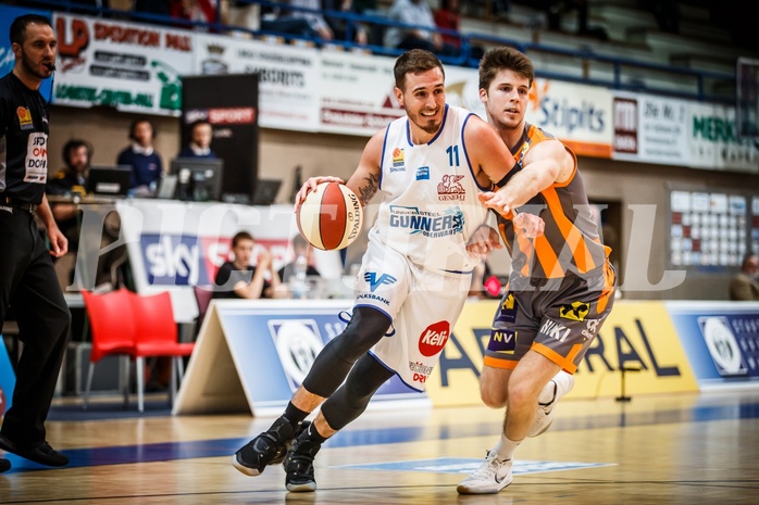 Basketball, ABL 2018/19, Grunddurchgang 31.Runde, Oberwart Gunners, Klosterneuburg Dukes, Hayden Thomas Lescault (11)