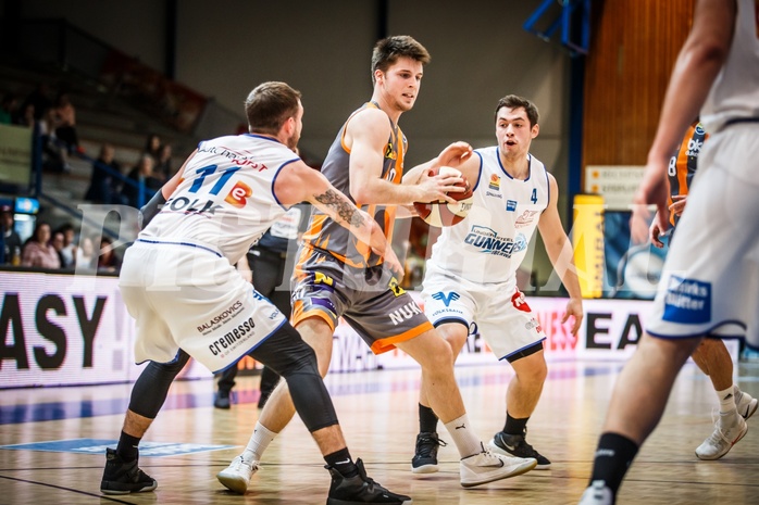 Basketball, ABL 2018/19, Grunddurchgang 31.Runde, Oberwart Gunners, Klosterneuburg Dukes, Lennard Burgemeister (10)
