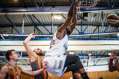 Basketball, ABL 2018/19, Grunddurchgang 31.Runde, Oberwart Gunners, Klosterneuburg Dukes, Christopher Tawiah (14)