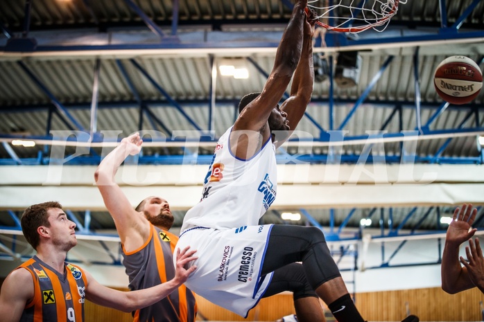 Basketball, ABL 2018/19, Grunddurchgang 31.Runde, Oberwart Gunners, Klosterneuburg Dukes, Christopher Tawiah (14)