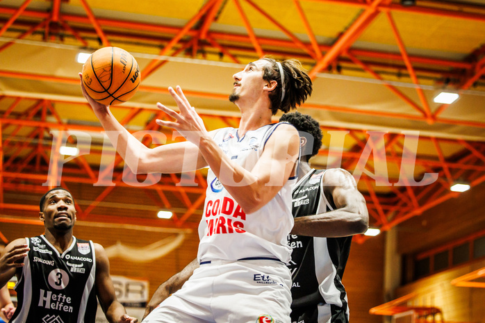 Basketball, win2day Basketball Superliga 2023/224, Grunddurchgang Runde 8, BBC Nord Dragonz, Kapfenberg Bulls, Mario Spaleta (15)