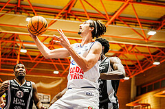 Basketball, win2day Basketball Superliga 2023/224, Grunddurchgang Runde 8, BBC Nord Dragonz, Kapfenberg Bulls, Mario Spaleta (15)