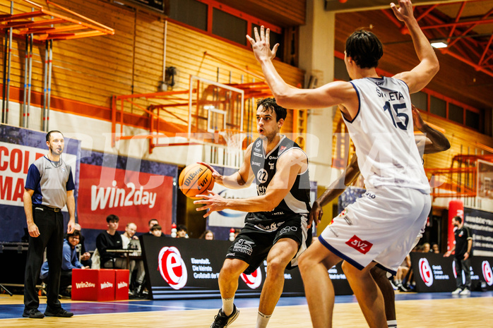 Basketball, win2day Basketball Superliga 2023/224, Grunddurchgang Runde 8, BBC Nord Dragonz, Kapfenberg Bulls, Nemanja Krstic (22)