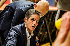 Basketball, win2day Basketball Superliga 2023/224, Grunddurchgang Runde 8, BBC Nord Dragonz, Kapfenberg Bulls, Antonio Herrera (Head Coach)