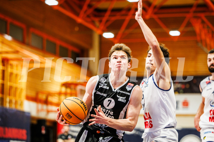 Basketball, win2day Basketball Superliga 2023/224, Grunddurchgang Runde 8, BBC Nord Dragonz, Kapfenberg Bulls, Miro Zapf (7)