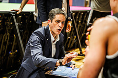 Basketball, win2day Basketball Superliga 2023/224, Grunddurchgang Runde 8, BBC Nord Dragonz, Kapfenberg Bulls, Antonio Herrera (Head Coach)