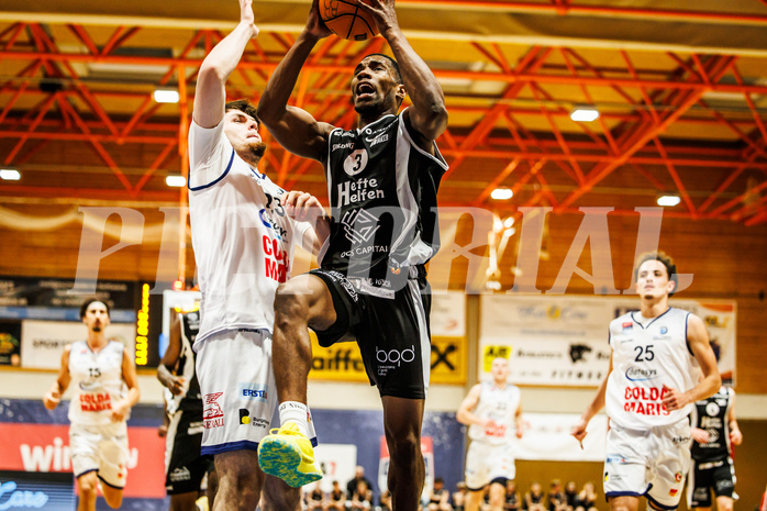 Basketball, win2day Basketball Superliga 2023/224, Grunddurchgang Runde 8, BBC Nord Dragonz, Kapfenberg Bulls, Rudi Williams (3)