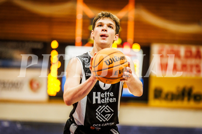Basketball, win2day Basketball Superliga 2023/224, Grunddurchgang Runde 8, BBC Nord Dragonz, Kapfenberg Bulls, Miro Zapf (7)