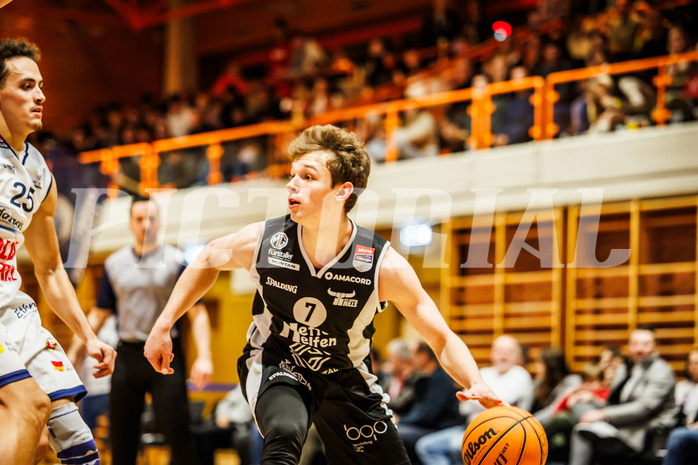 Basketball, win2day Basketball Superliga 2023/224, Grunddurchgang Runde 8, BBC Nord Dragonz, Kapfenberg Bulls, Miro Zapf (7)