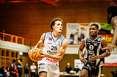 Basketball, win2day Basketball Superliga 2023/224, Grunddurchgang Runde 8, BBC Nord Dragonz, Kapfenberg Bulls, Lukas Hahn (25)
