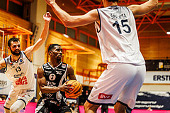 Basketball, win2day Basketball Superliga 2023/224, Grunddurchgang Runde 8, BBC Nord Dragonz, Kapfenberg Bulls, Rudi Williams (3)