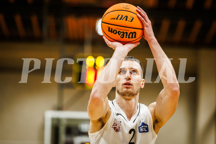 Basketball, Basketball Zweite Liga 2023/24, Grunddurchgang 10.Runde, Mattersburg Rocks, BBU Salzburg, Evgenios Sergienko (2)