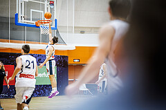 Basketball, Win2Day Superliga 2023/24, Grunddurchgang 11.Runde, Vienna Timberwolves, Flyers Wels, Ivor Kuresevic (44)