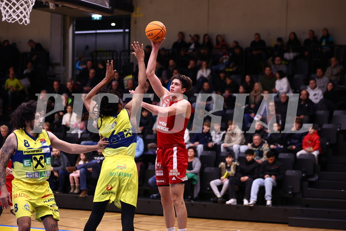 08.12.2023, Graz, Raiffeisen Sportpark Graz, Basketball Superliga 2023/24, Grunddurchgang, Runde 11, UBSC Raiffeisen Graz vs. BC Vienna