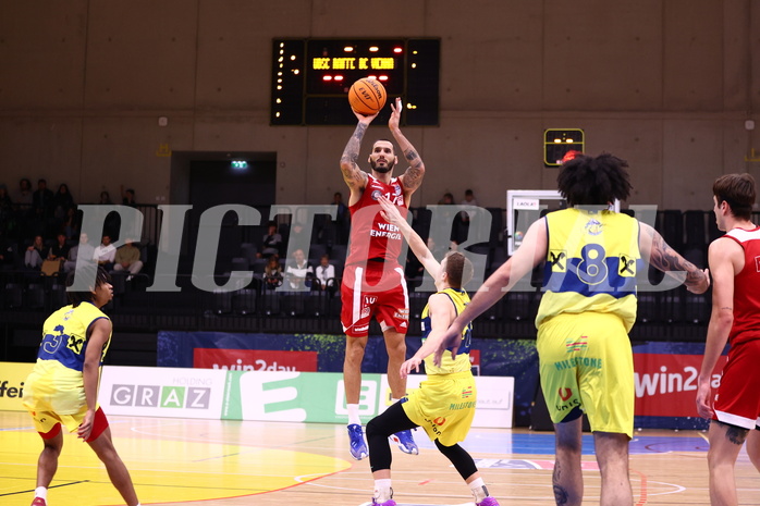 08.12.2023, Graz, Raiffeisen Sportpark Graz, Basketball Superliga 2023/24, Grunddurchgang, Runde 11, UBSC Raiffeisen Graz vs. BC Vienna