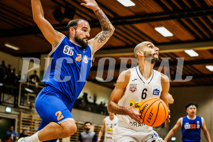 Basketball, Basketball Zweite Liga 2023/24, Grunddurchgang 10.Runde, Mattersburg Rocks, BBU Salzburg, Dominik Alturban (6)