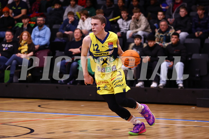08.12.2023, Graz, Raiffeisen Sportpark Graz, Basketball Superliga 2023/24, Grunddurchgang, Runde 11, UBSC Raiffeisen Graz vs. BC Vienna
