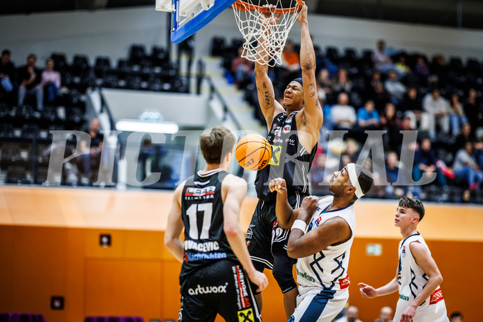 Basketball, Win2Day Superliga 2023/24, Grunddurchgang 11.Runde, Vienna Timberwolves, Flyers Wels, Christopher Ferguson (20)