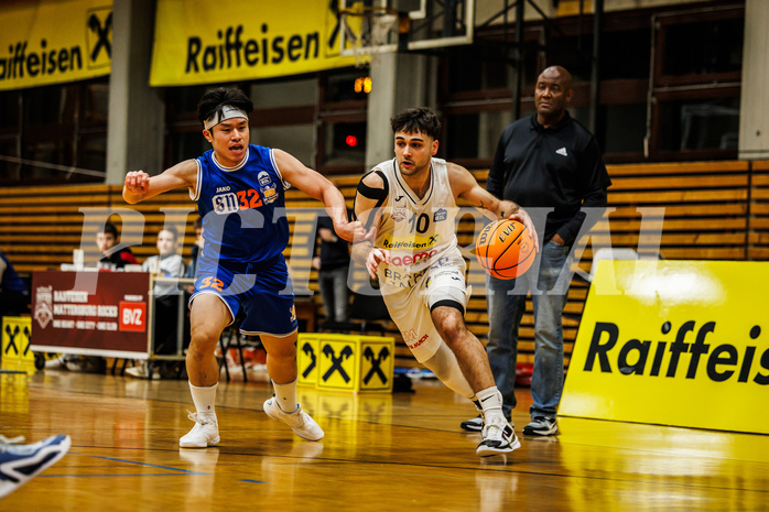Basketball, Basketball Zweite Liga 2023/24, Grunddurchgang 10.Runde, Mattersburg Rocks, BBU Salzburg, Julian Alper (10)