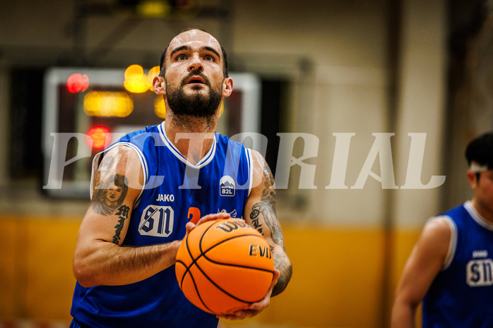 Basketball, Basketball Zweite Liga 2023/24, Grunddurchgang 10.Runde, Mattersburg Rocks, BBU Salzburg, K. Biberovic (2)