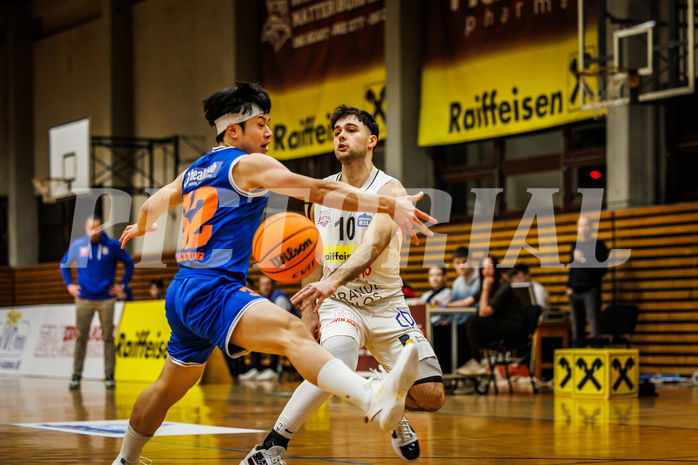 Basketball, Basketball Zweite Liga 2023/24, Grunddurchgang 10.Runde, Mattersburg Rocks, BBU Salzburg, Julian Alper (10)