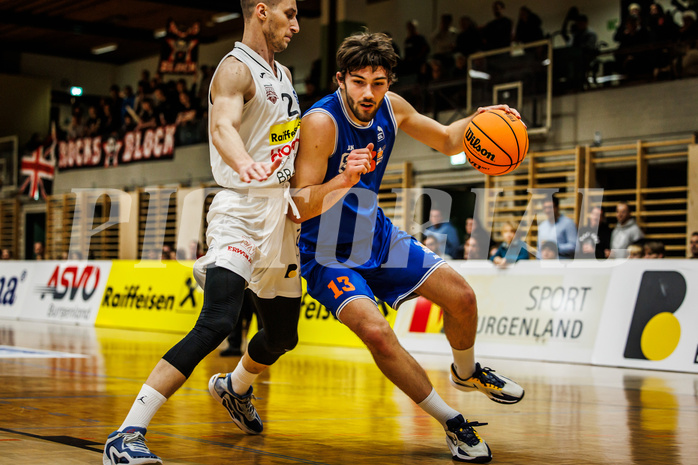 Basketball, Basketball Zweite Liga 2023/24, Grunddurchgang 10.Runde, Mattersburg Rocks, BBU Salzburg, R. Becker (13)