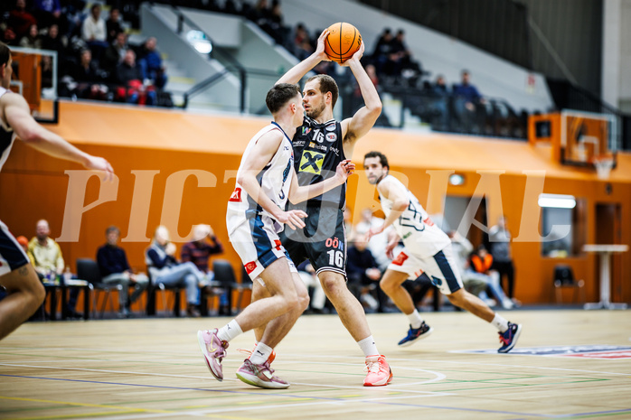 Basketball, Win2Day Superliga 2023/24, Grunddurchgang 11.Runde, Vienna Timberwolves, Flyers Wels, Renato Poljak (16)